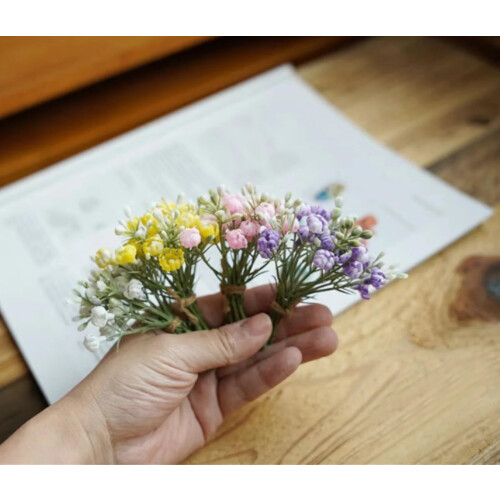 Fleurs Miniatures pour Maison de Poupée, Fleurs pour Salon, Accessoire Décoratif