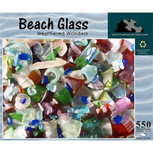 Puzzle Adulte 550 Pièces Verres de Plage, Merveilles Érodées
