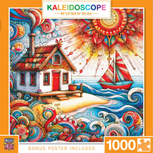 MasterPieces Puzzle de 1000 Pièces pour Adultes, Famille ou Jeunes - Ma Maison de Plage - 25" x 25"