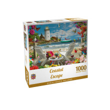 Puzzle Jigsaw Masterpieces Coastal Escape - 1000 Pièces Plage pour Adultes - À partir de 15 ans