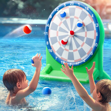 Funscape Kinderspeelgoed, Opblaasbare Dartbord Watergame, Zwembad Float, Strand Tuin Buiten Spel, Zomer Verjaardagscadeau