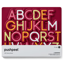 Pushpeel Advanced ABC Tracing Puzzle Board (Best for Ages 4+) - Silicone Learning Toy for Pre-Writing & Fine Motor Skills - Quiet Sensory Travel Activ