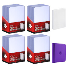 200 Clear Card Sleeves Protector 96 Pockets Top Loader Binder Included