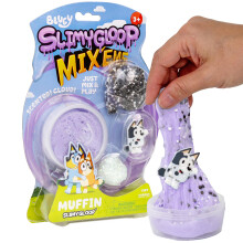 Bluey SLIMYGLOOP MixEMS - Slime Muffin Cloud, Senteur Marshmallow, Inclus Glitter, Boules en Mousse & Charm Muffin