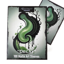 Foxtrot Designs Manchons Art TCG - 100 Protecteurs de Cartes avec Dos Texturé Mat - Compatible avec MTG et Autres TCGs & LCGs