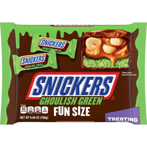 snickers Snickers Ghoulish Green Fun Size (188g)