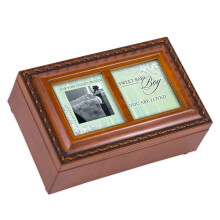 Coffret à bijoux Cottage Garden pour garçon, musique "Jesus m'aime"