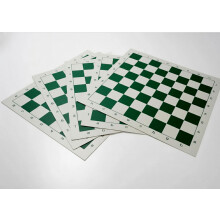 Stonkraft 18.2'' X 18.2'' Tournament Chess Vinyl Foldable Chess Board Only, Pack Of 5, For Professional Chess Players (Without Pieces)