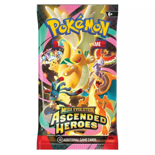 Pokémon Cartes à Collectionner Pokémon TCG - Méga Évolution : Héros Ascendants Pack de 10 Cartes
