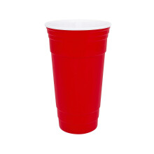 G.E.T. SC-32-R BPA-freie wiederverwendbare rote Partybecher, 32 Unzen, rot (Set von 12)