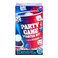 Endless Games Partyspiel Starterset - 30 Spiele & Zubehör für Erwachsene | 2+ Spieler | Becher, Würfel, Karten | Ab 21 Jahren