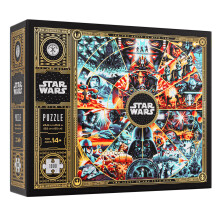 theory11 Star Wars Puzzel - 1.000 Stukken met Gouden Accenten, Officiële Lucasfilm Verzameling