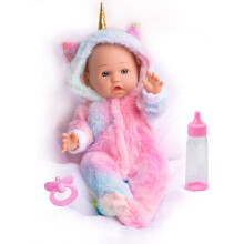 12 Zoll Babypuppen mit Einhornkleidung in Geschenkbox, Zubehör Set für 3 Jahre
