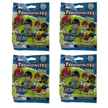 Teenymates Party Animal Figuren, Teamkleuren, One Size MLB 2025 4 Blind Pack Lot