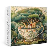 Larkipuzz Mooie Theekopboom Puzzels voor Volwassenen 1000 Stukken, Magisch Vogelhuisje Puzzel