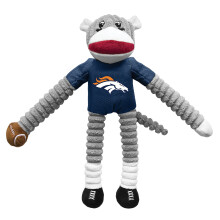 Littlearth NFL Denver Broncos Sock Monkey Dier, Teamkleur, Eén maat