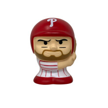 Party Animal MLB Jumbo Squeezymates Philadelphia Phillies Harper Squeezy Figuri, Team Kleuren, 4" Hoog