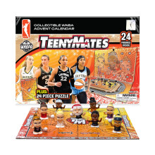 TeenyMates WNBA Basketbal Adventkalender, 24 Verrassingsfiguren, 2025 Officiële WNBA Countdown Kalender