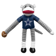 Littlearth NFL Dallas Cowboys Team Sock Monkey Dier Speelgoed - Officieel Gelicentieerde Teams