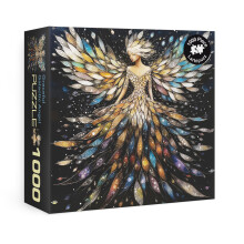 Puzzles Anges en Diamant pour Adultes 1000 Pièces, Jigsaw Fée Colorée 3D, Puzzle Religieux Chrétien