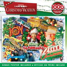 MasterPieces Officially Licensed National Lampoon's Christmas Vacation 1000 Piece Holiday Jigsaw Puzzle - Merry Clarkmas - 19.25"x26.75"