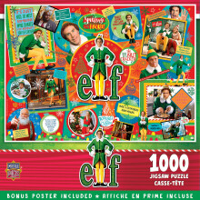 MasterPieces Officially Licensed Elf, The Christmas Movie 1000 Piece Holiday Jigsaw Puzzle - 19.25"x26.75"