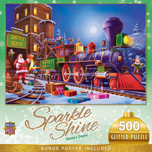 MasterPieces Puzzle 500 pièces - Dépôt de Santa - 15"x21"