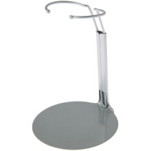 Plymor DSP-4175S Zilver Verstelbare Popstand, geschikt voor 7-9 inch Poppen of Actiefiguren