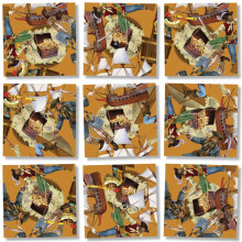 B Dazzle Piraten Scramble Squares 9-teiliger Puzzle