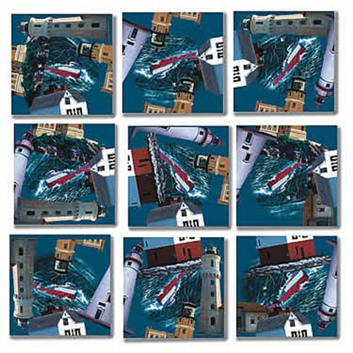 Puzzle Scramble Squares B Dazzle Great Lakes 9 Pièces