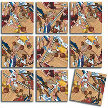 B Dazzle Hoops Scramble Squares 9-delige Puzzel