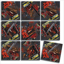 B Dazzle Brandweerman Scramble Squares 9 Delen Puzzel