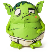 Spin Master Teen Titans Go! Belly Buster Beast Boy Plüsch, interaktives Spielzeug mit Geräuschen, für Kinder 4+