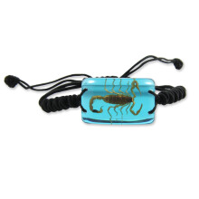 Bracelet Scorpion Doré REALBUG, Bleu Clair, 10 pouces