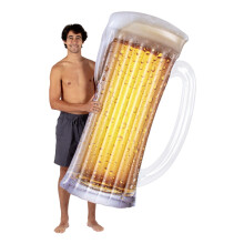 PoolCandy - Riesen aufblasbarer Bierkrug Poolfloats, oversized Schaum für Entspannung & Sommer-Spaß