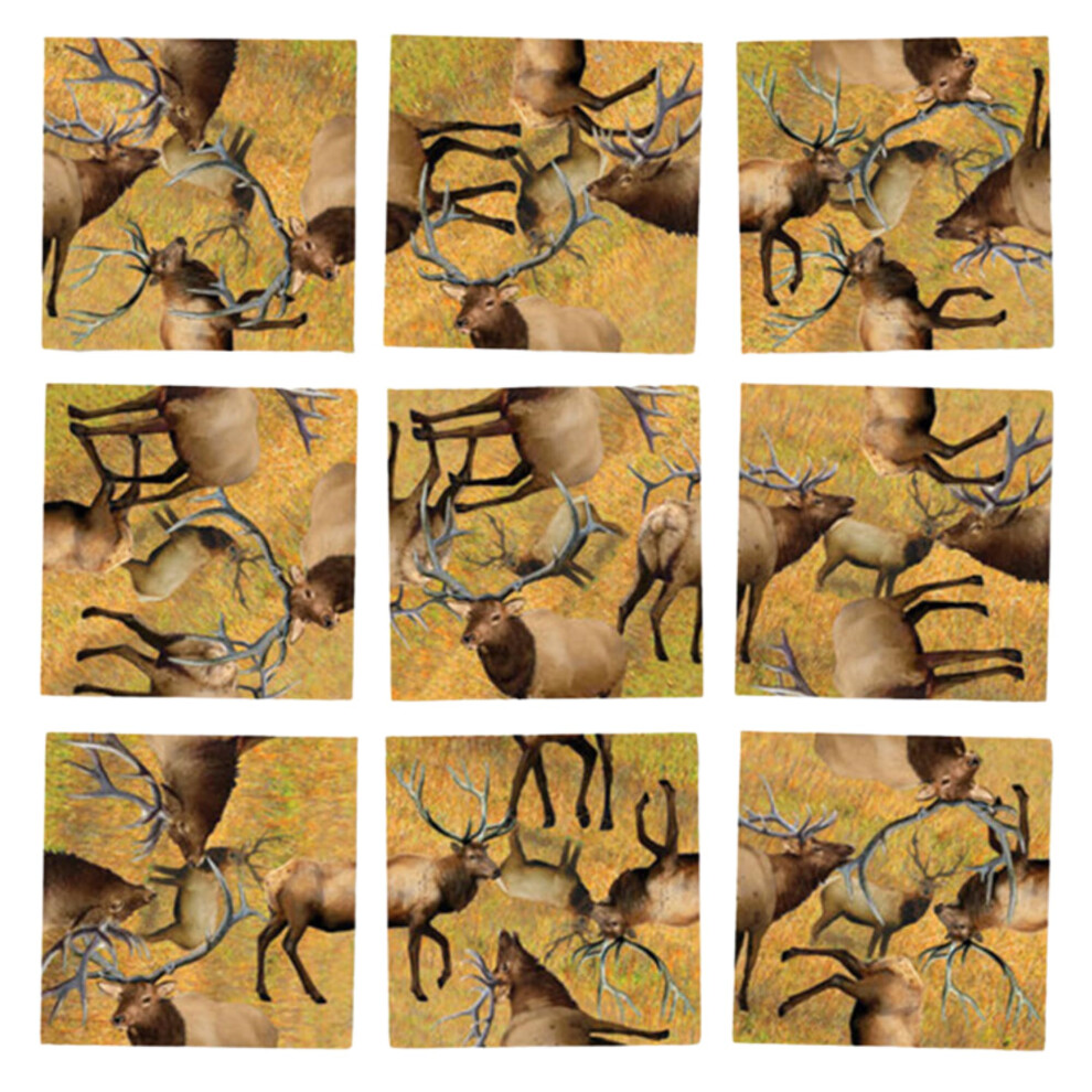 Learning Mindset Adult Scramble Squares Elk 9 Piece Challenging Puzzle - Amazing & Engaging ...
