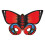 WindNSun Indiase Rode 32" Brede Nylon Vlinder Kite 1