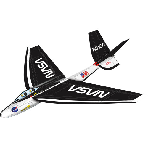 X-Kites FlexWing Glider, NASA Jet Shuttle 3D Flyer, 63 cm (82753)