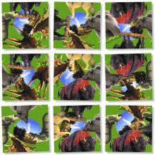 b. dazzle Puzzle Scramble Squares Parc National de Yellowstone (9 Pièces)