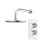 NES Home 2 Dial 1 Way Round Concealed Thermostatic Shower Valve & Head 6