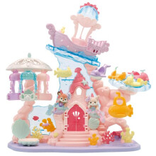Calico Critters - Château de Sirène Bébé - Série Amusement Calico Land - Jouet de Jeu de Rôle pour Enfants, Ensemble de Château Miniature