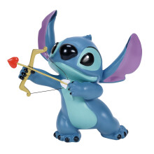 Enesco Disney Showcase Lilo e Stitch Figurina di Cupido per San Valentino, 5 Pollici, Multicolore
