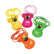 Fun Express Souvenirs de Fête Canard pour Anniversaire Enfants - 24 Sifflets Colorés - Articles à Glisser dans les Sacs de Fête