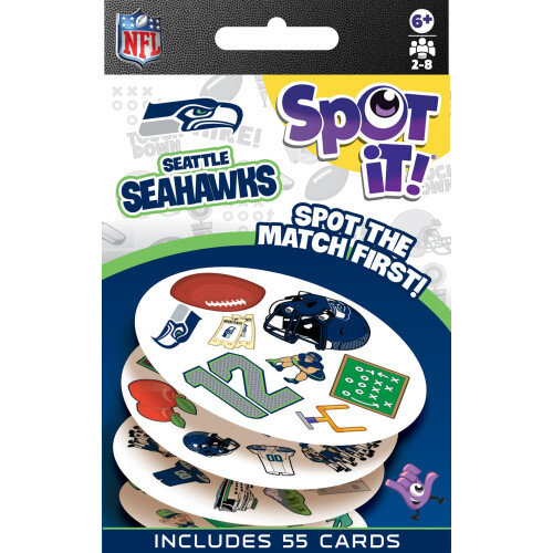 MasterPieces Game Day - NFL Seattle Seahawks Spot It Gioco per Bambini e Famiglie