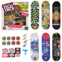TECH DECK, TMNT Sk8shop Fingerboard Bonus Pack, Collectible and Customizable Mini Skateboards, Kids Toys for Ages 6 and up