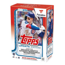2025 Topps Update Series Trading Card Retail Display Box - 20 Packs, 14 Cards per Pack - Look for Autograph & Relic Cards, Retail Exclusive Holo Foil