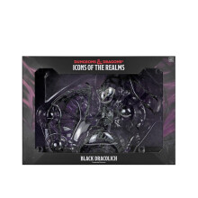 WizKids D&D Icons of the Realms: Black Dracolich Boxed Miniature (Gargantuan)