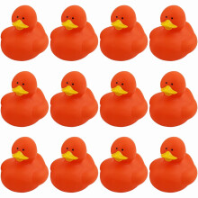 Fun Express Rubber 2" Eendjes - 12 Eendjes (Oranje)