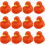 Fun Express Rubber 2" Eendjes - 12 Eendjes (Oranje) 1