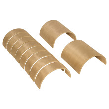 Wood Designs Holz 10-teilige Blockset, 8 Bögen 2 Tunnel, Hochwertige Birkenblöcke für Vorschule, Montessori, Tagesstätte